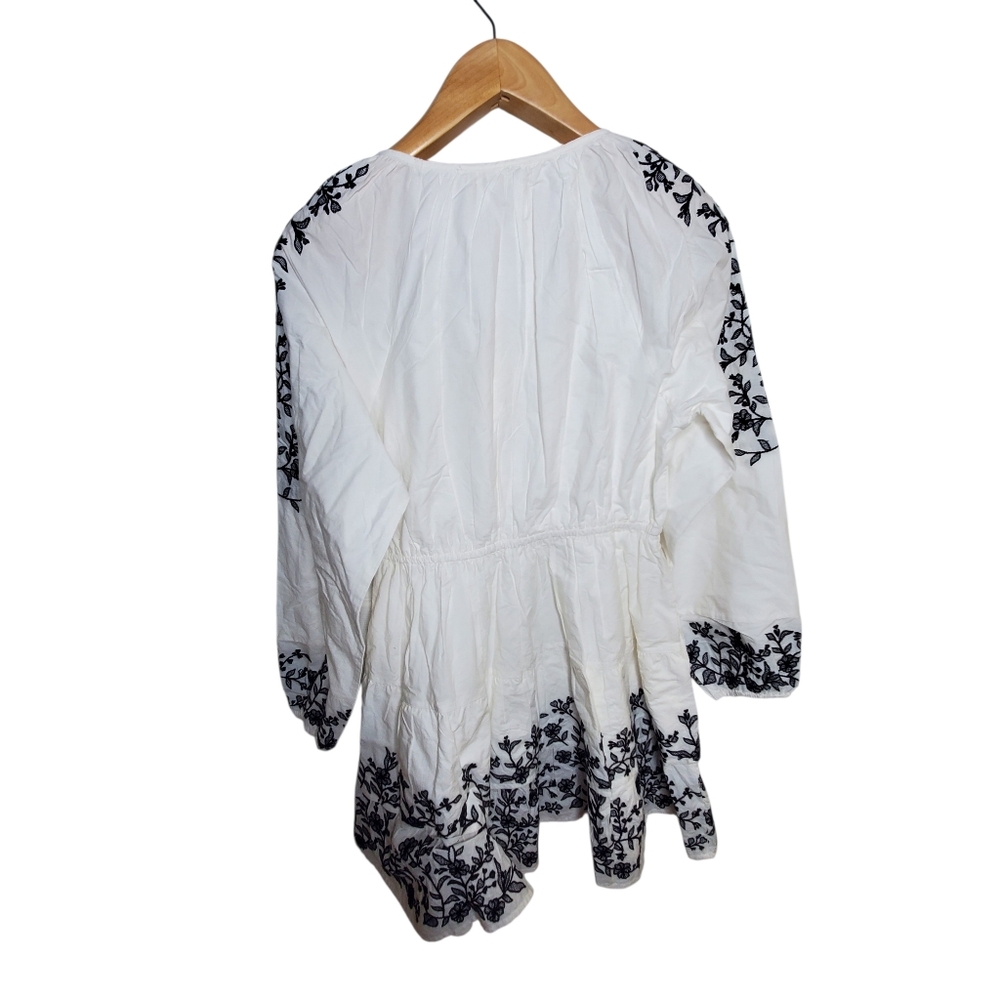 Love The Label Sayuri Cotton Embroidered White Mini Medium Dress Feminine Boho - Picture 7 of 9